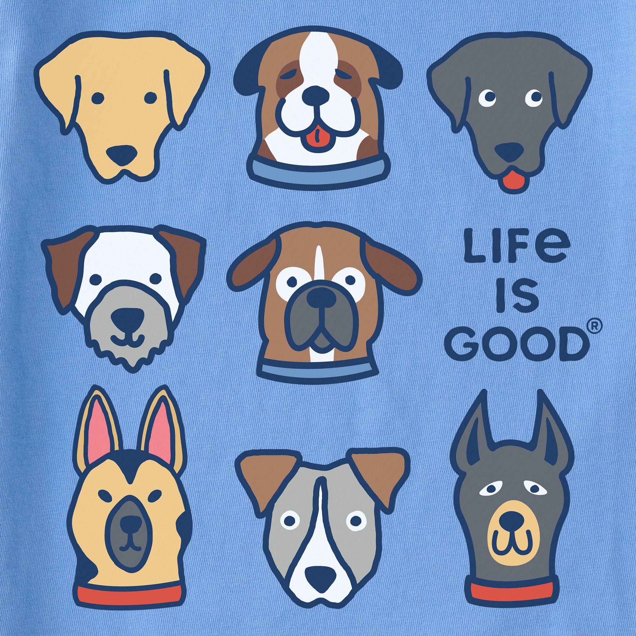 Women's Cute Dogs Short Sleeve Crusher Boxy Tee