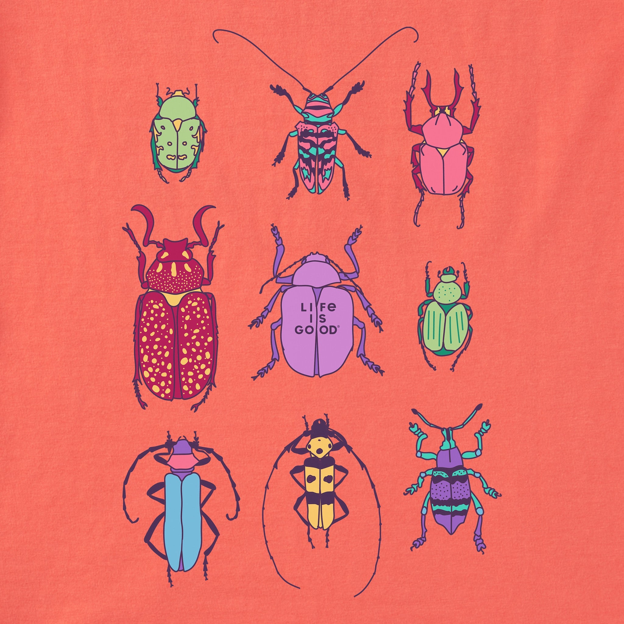Women's Cool Bug Grid Short Sleeve Crusher Boxy Tee