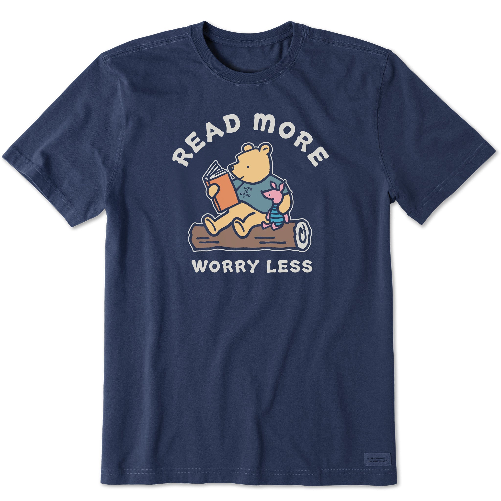 Men's Winnie Read More Worry Less Short Sleeve Tee
