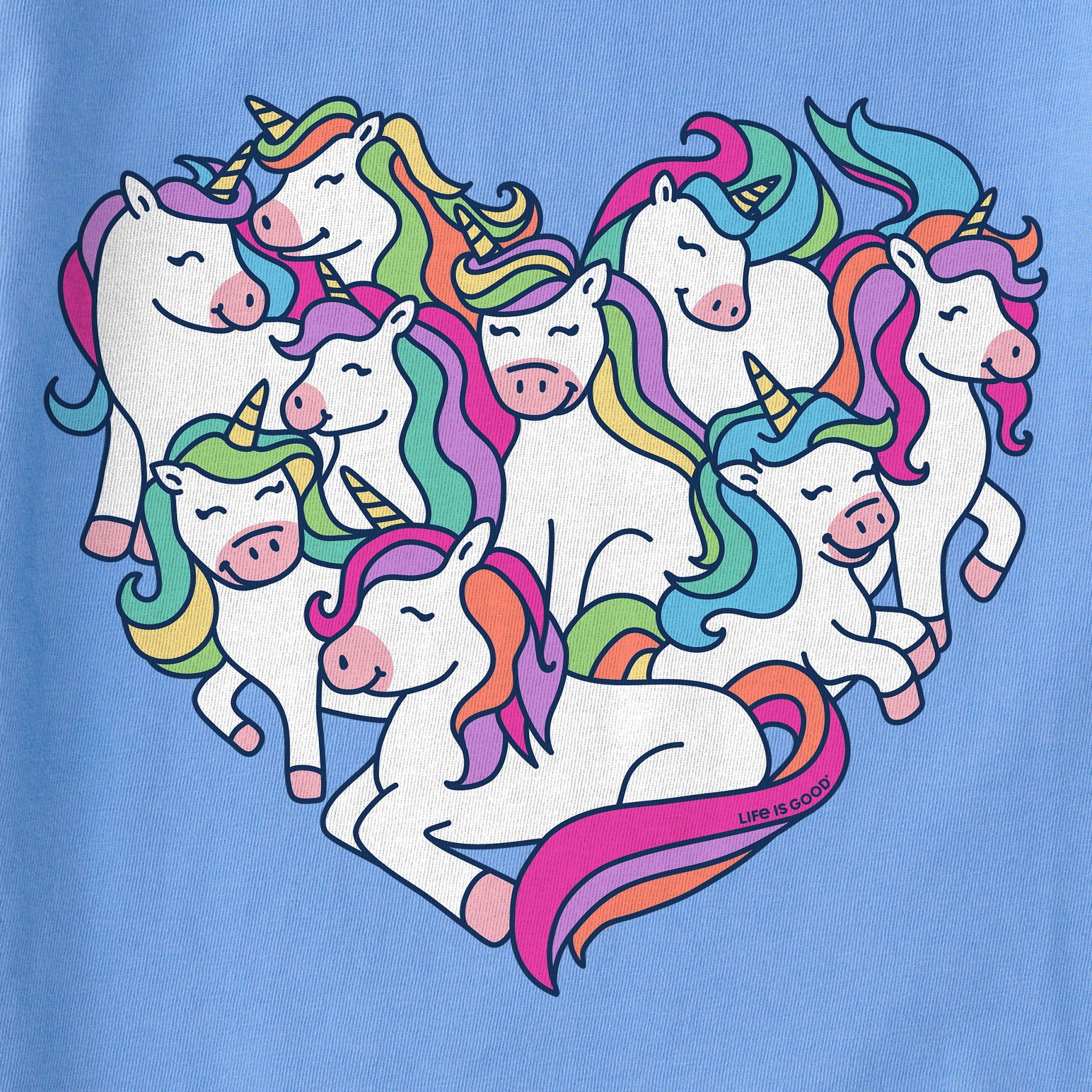 Kids Heart Of Unicorns Short Sleeve Crusher Tee