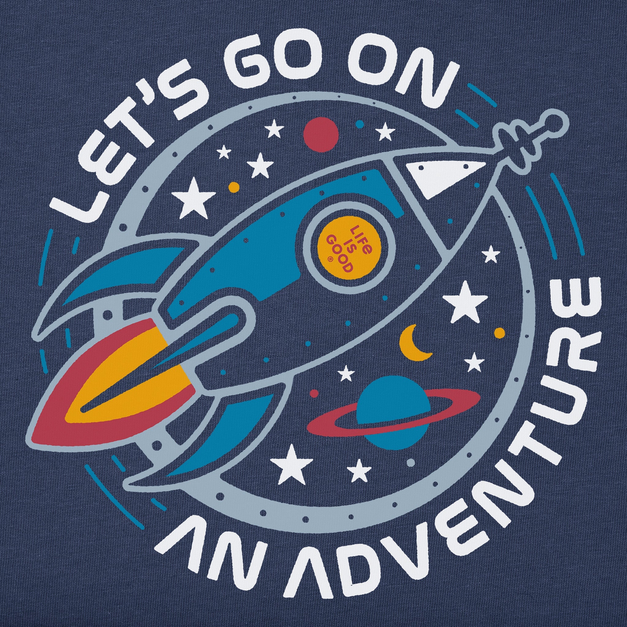 Kids Let's Go on an Adventure Short Sleeve Crusher Tee