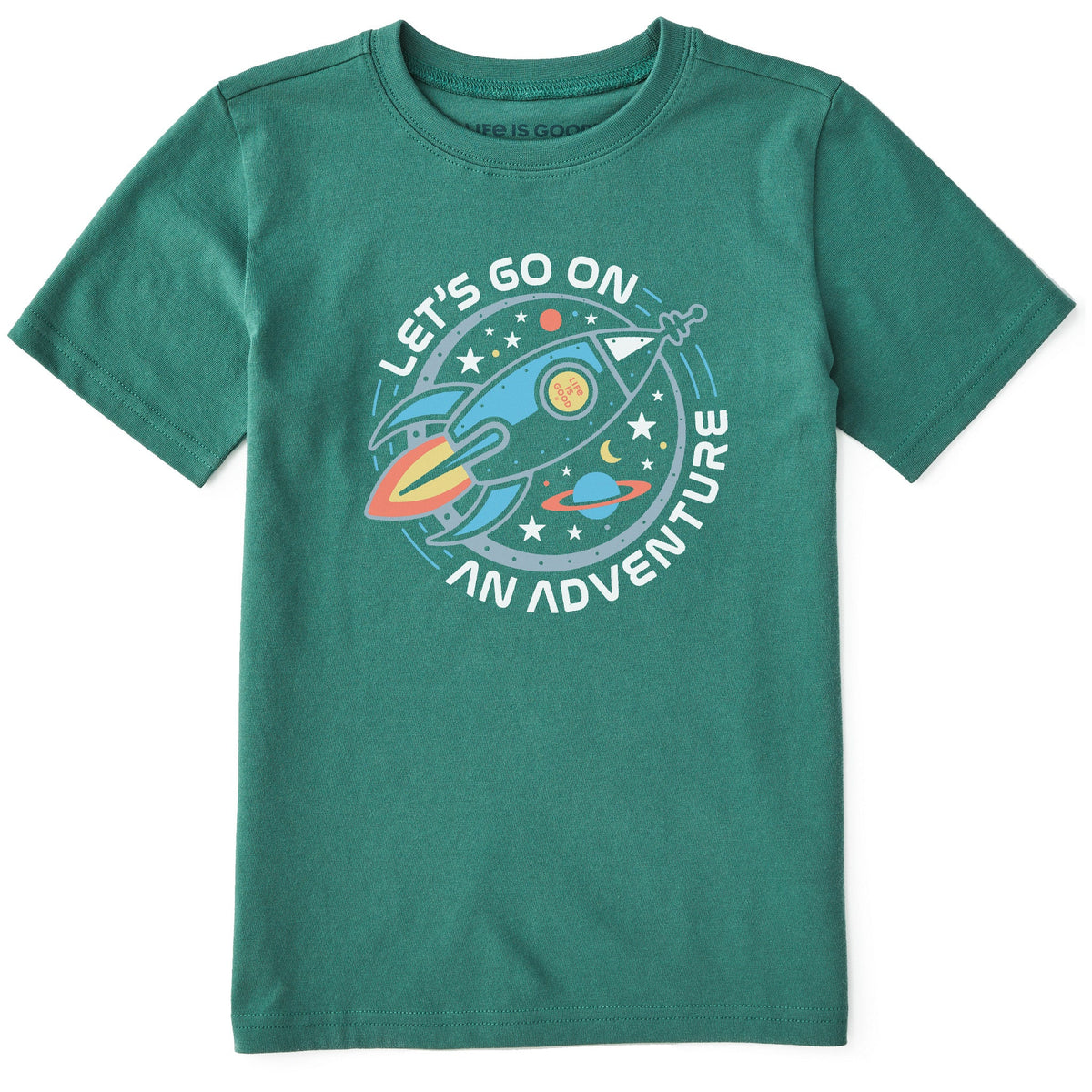 Kids Let's Go on an Adventure Short Sleeve Crusher Tee