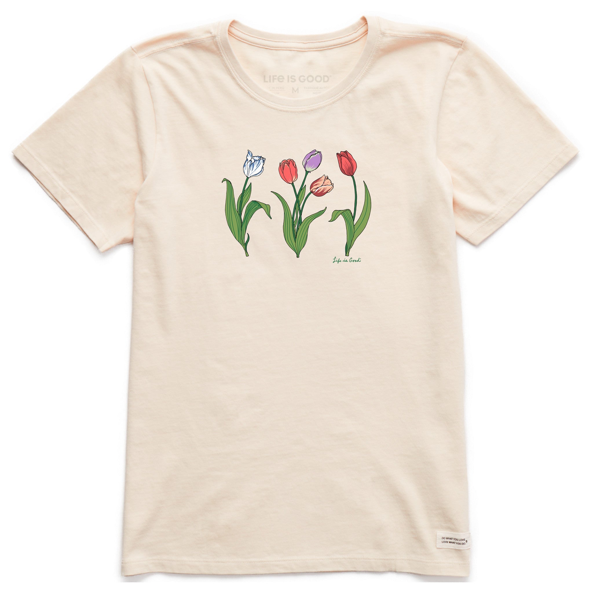 Women's 3 Genuine Tulips Short Sleeve Crusher Tee