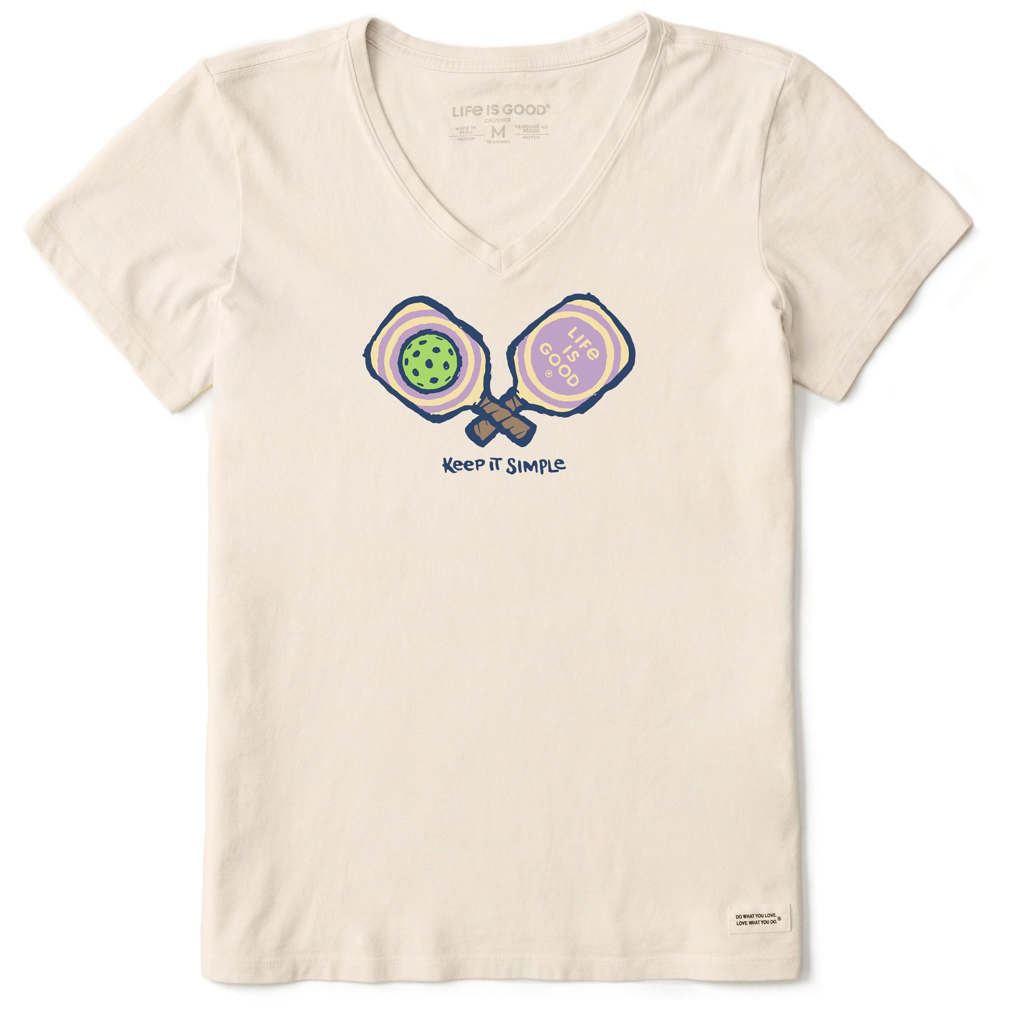 Women's Keep It Simple Pickleball Short Sleeve Vee