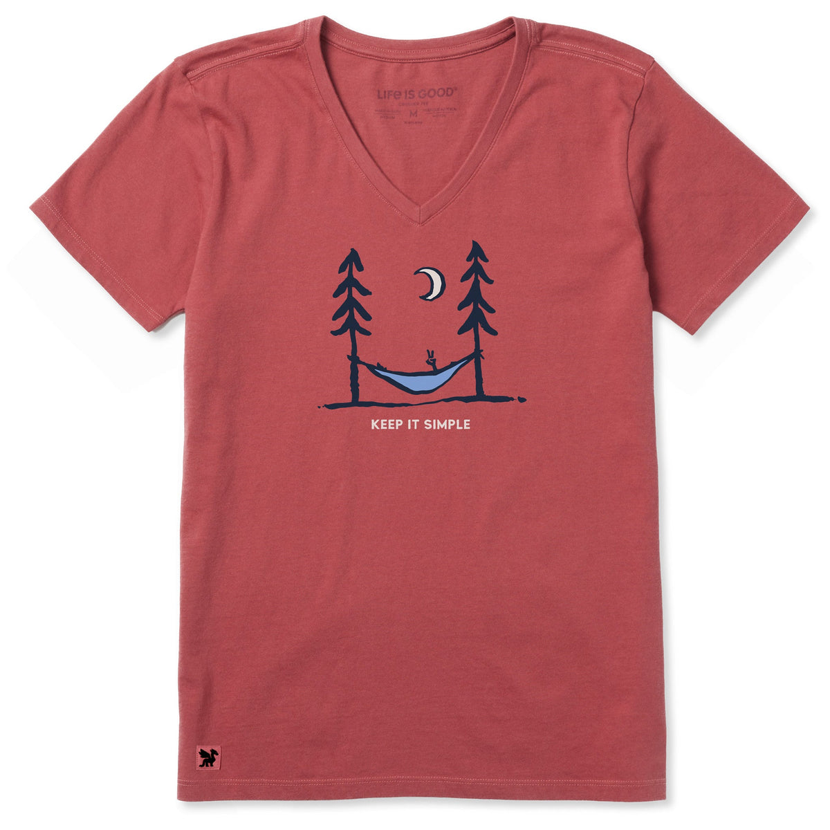 Women's Keep it Simple Peace Hammock Short Sleeve Crusher Vee