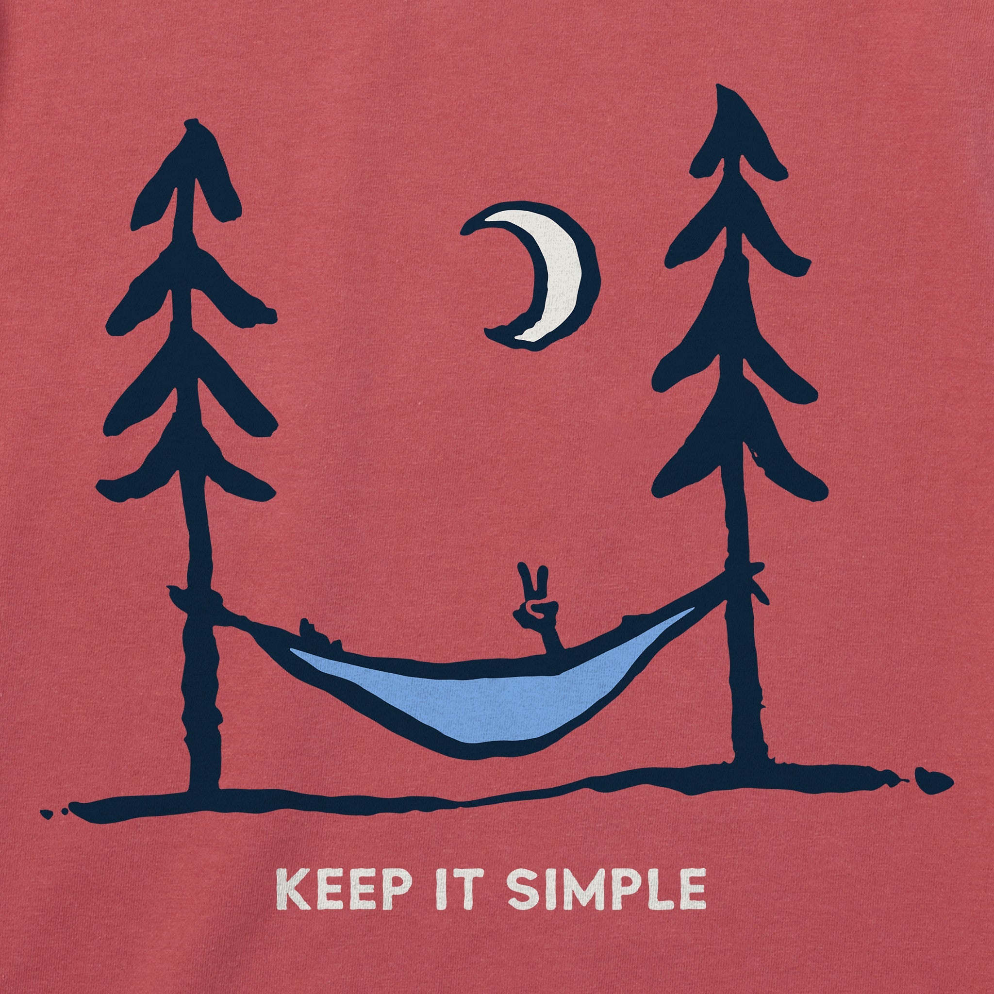 Women's Keep it Simple Peace Hammock Short Sleeve Crusher Vee
