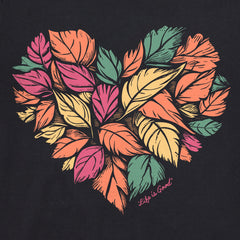 Women's Leaf Heart Long Sleeve Crusher-LITE Vee