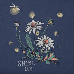 Women's Dreamy Shine On Daisies Long Sleeve Crusher-LITE Hooded Tee