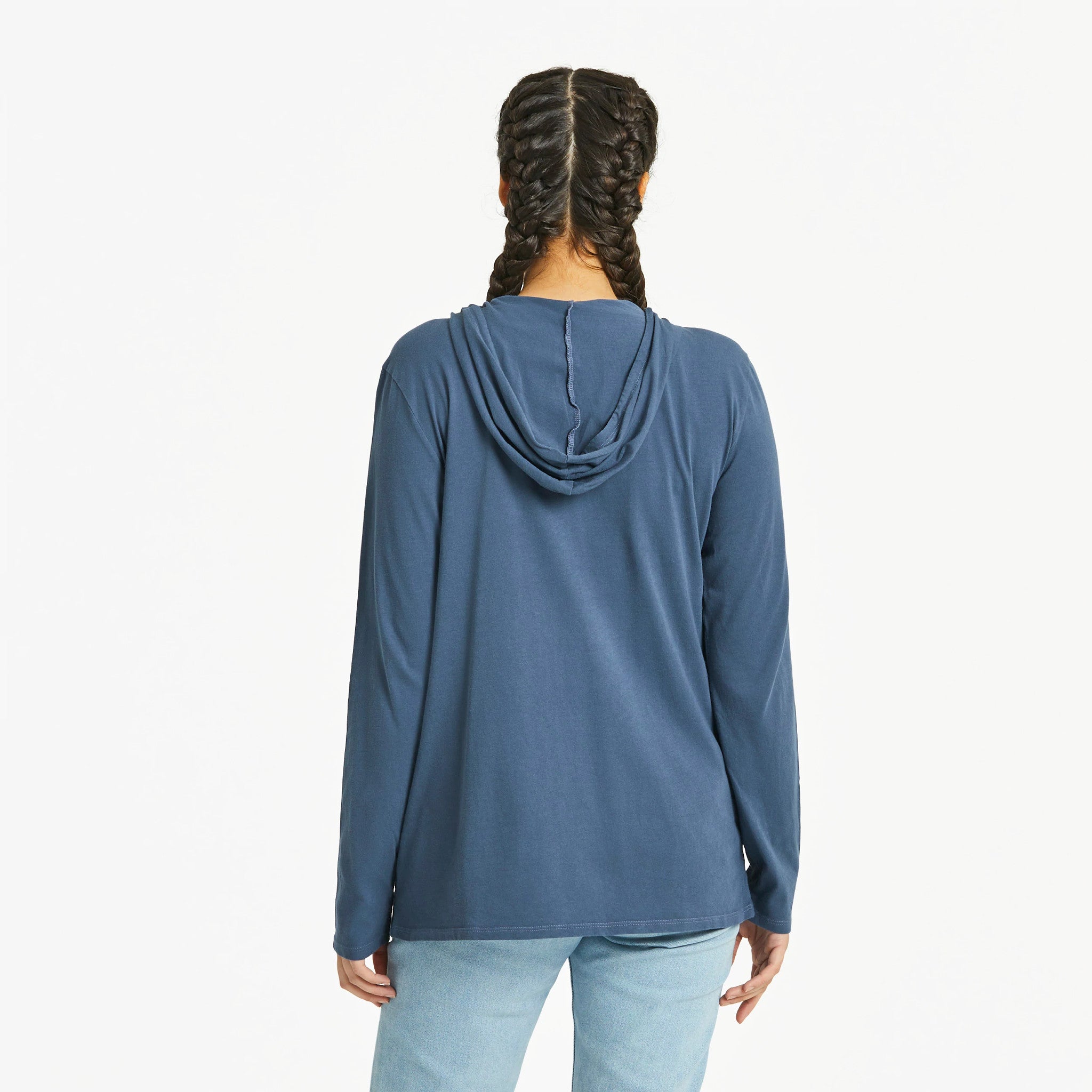 Women's Dreamy Shine On Daisies Long Sleeve Crusher-LITE Hooded Tee