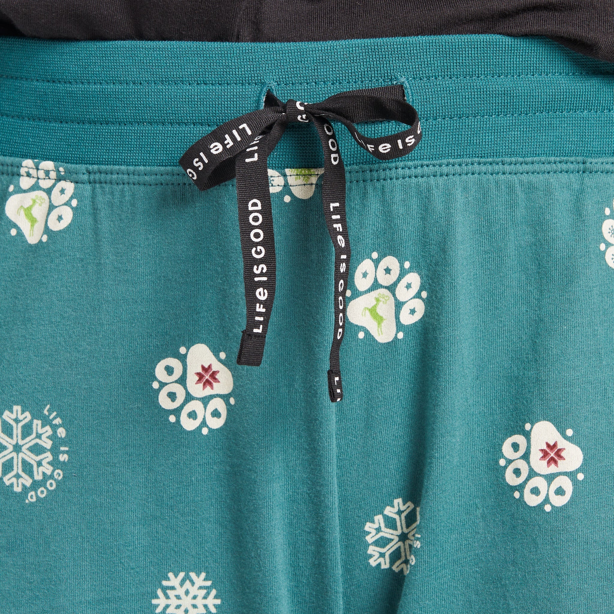 Women's Holiday Paw Pattern Snuggle Up Sleep Pant