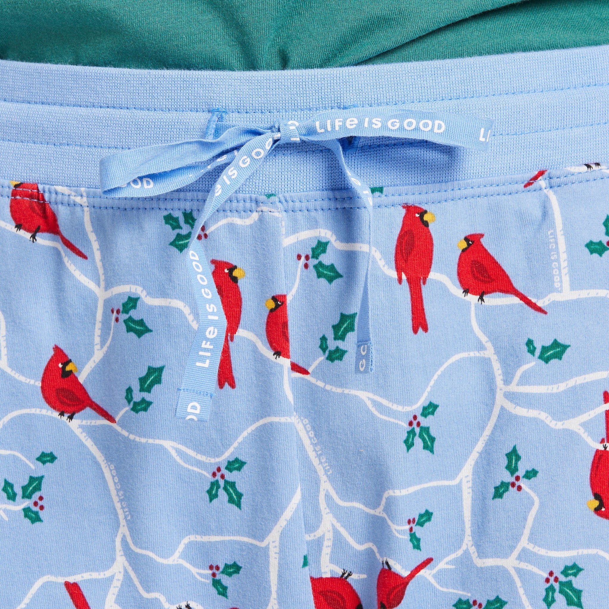 Women's Cardinal Branch Pattern Snuggle Up Sleep Pant