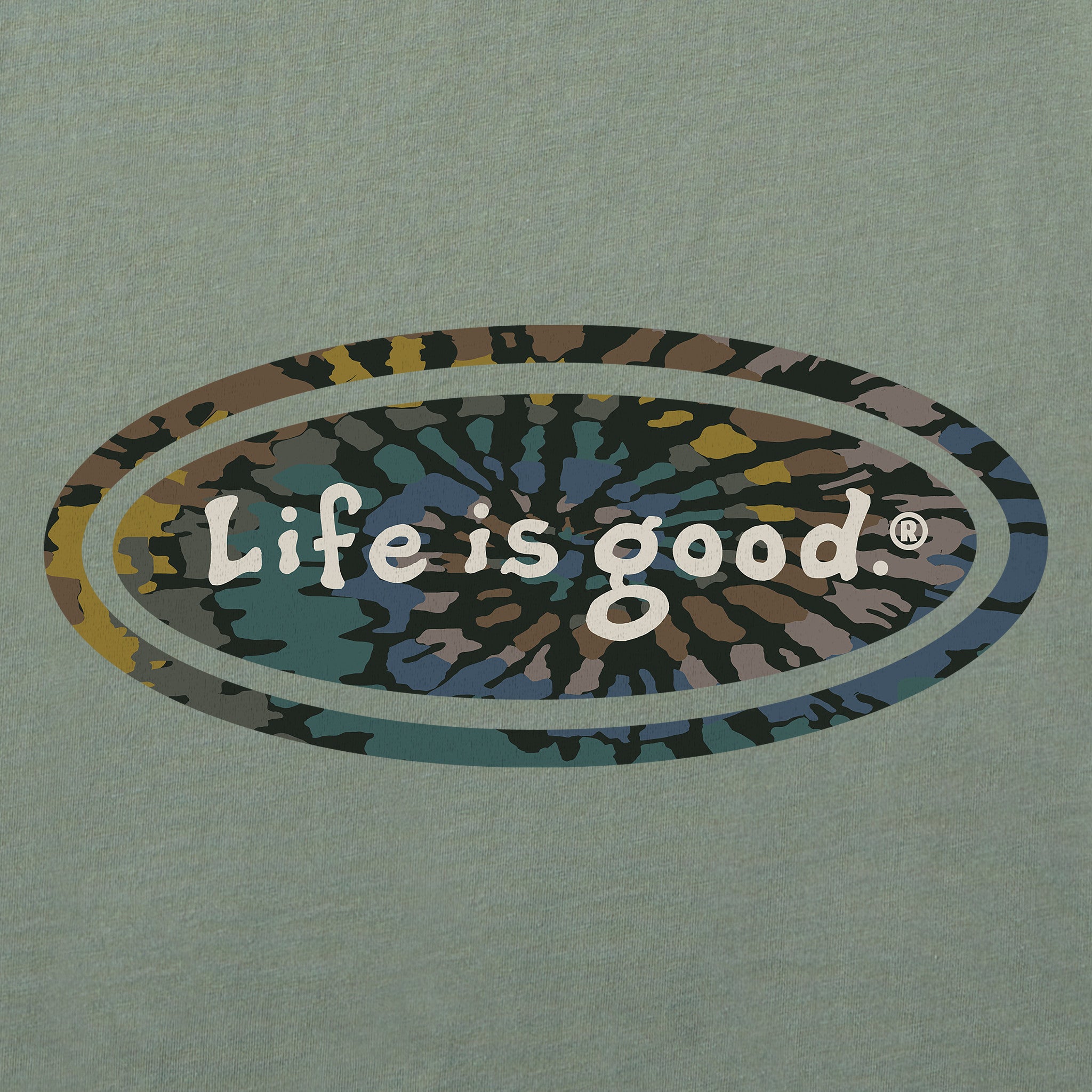 Men's Tie Dye Oval Short Sleeve Tee