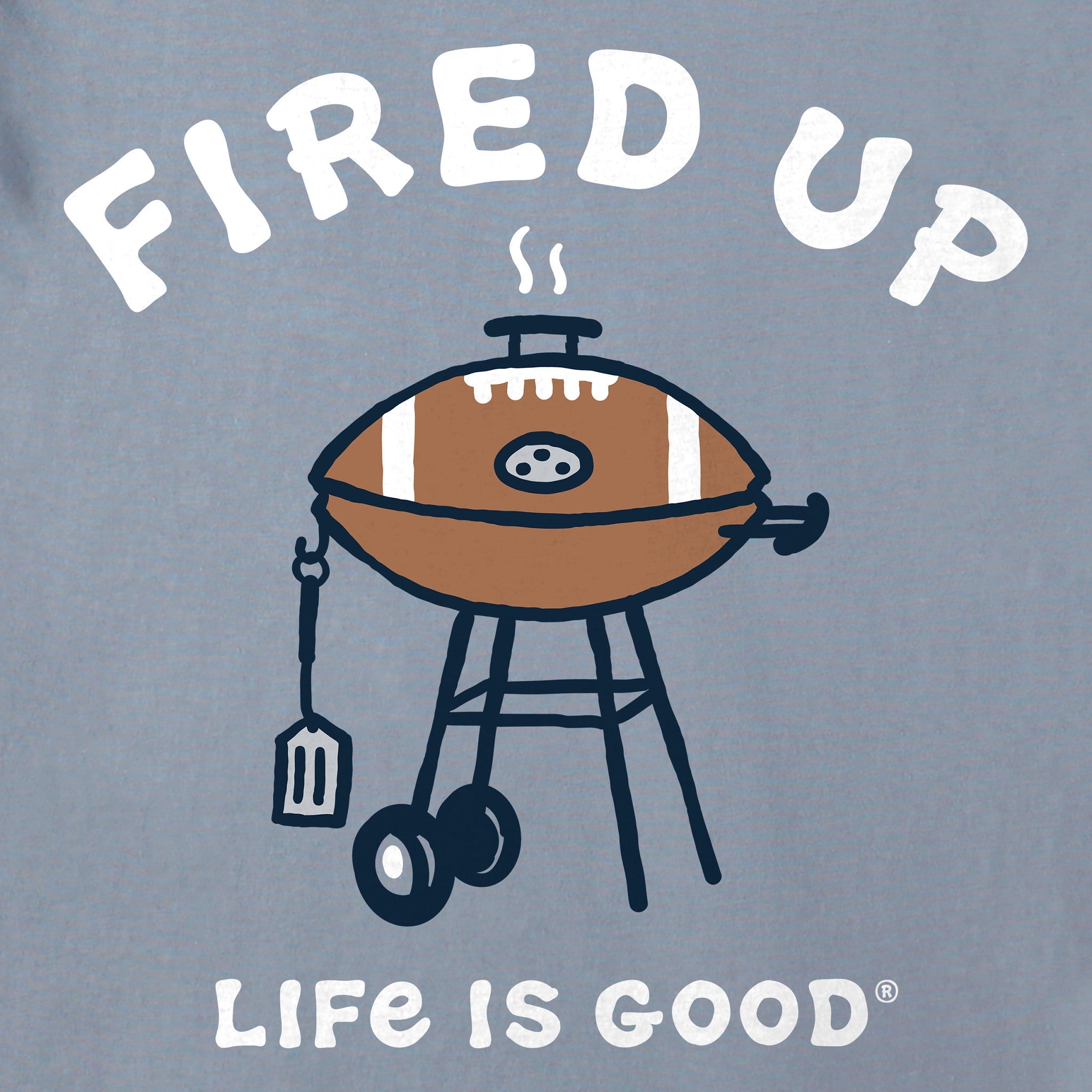 Men's Fired Up Grill Long Sleeve Crusher Tee