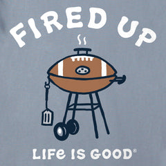Men's Fired Up Grill Long Sleeve Crusher Tee
