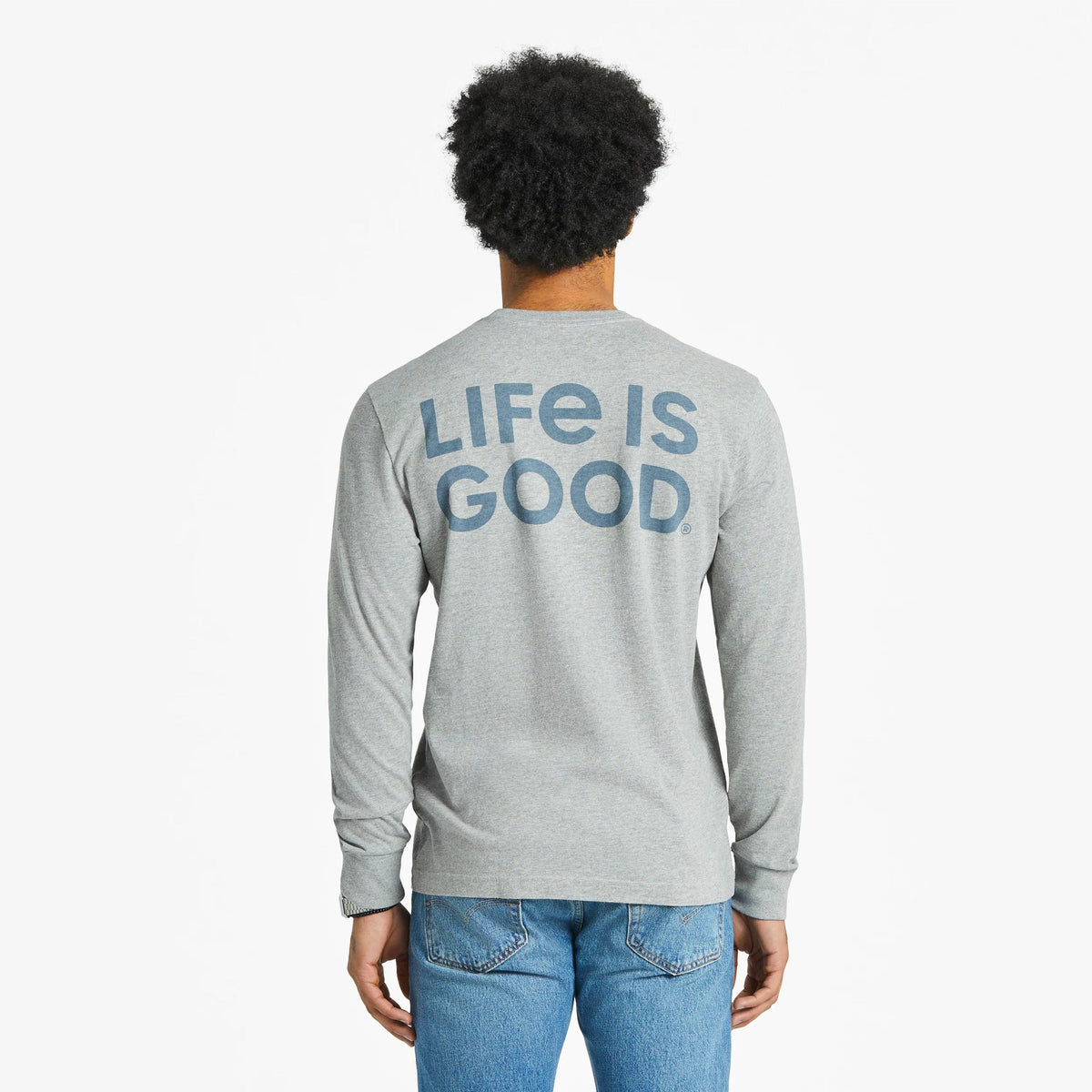 Men's LIG Wordmark Stack Long Sleeve Crusher Tee