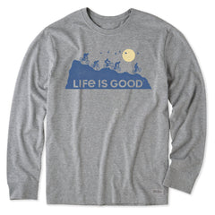 Men's Ride On And On Long Sleeve Crusher Tee