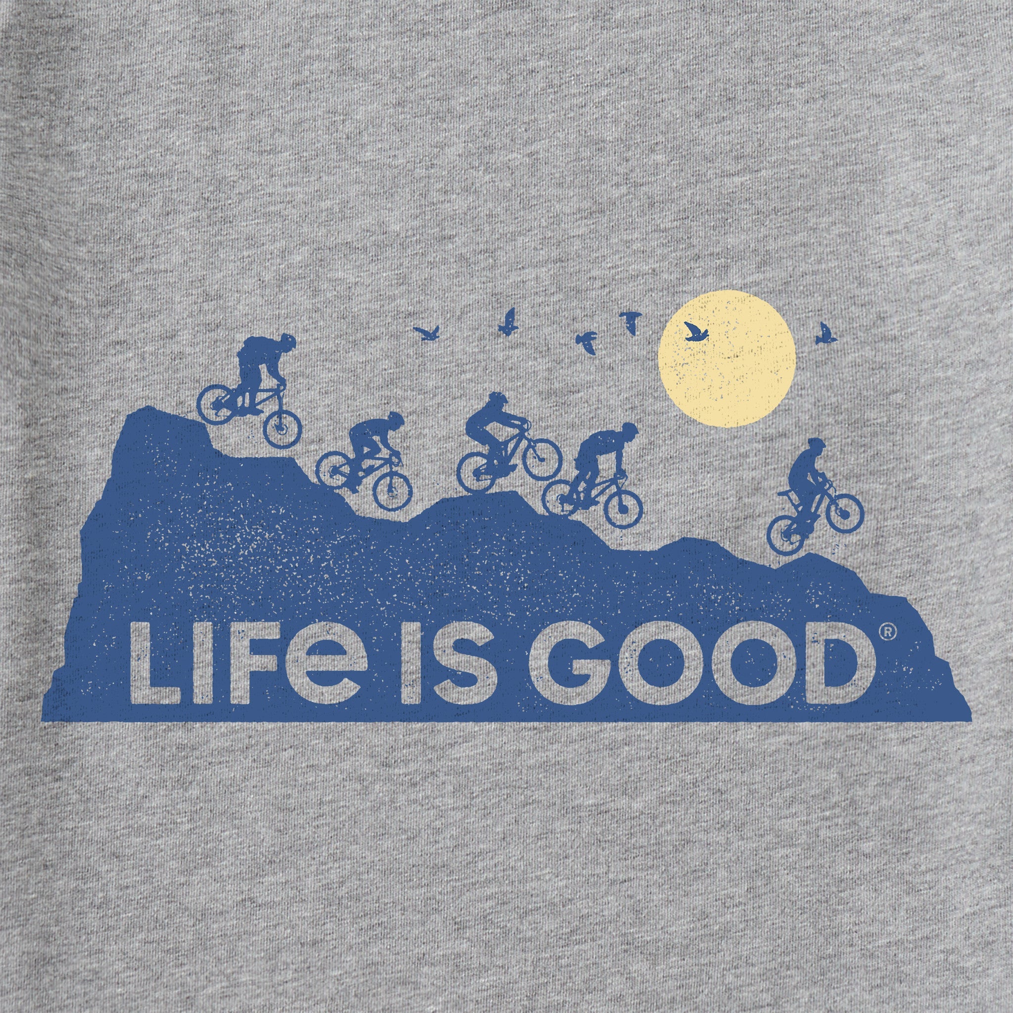 Men's Ride On And On Long Sleeve Crusher Tee