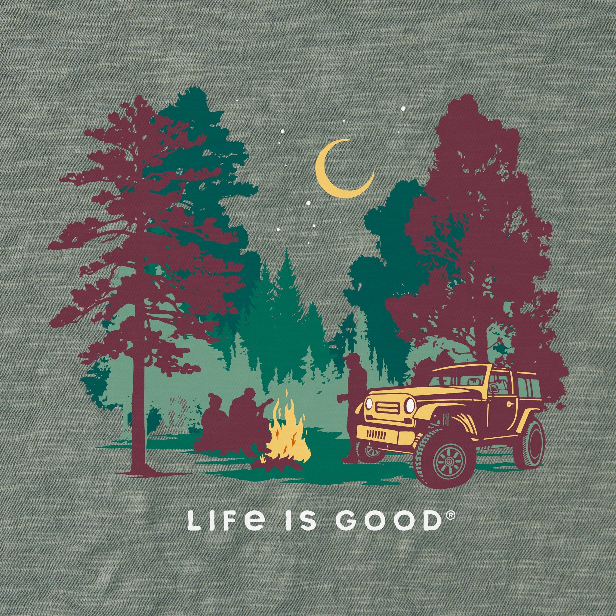 Men's Woodsy ATV Camp Textured Slub Hoodie