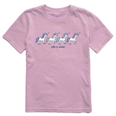 Kids Unicorn Rally Short Sleeve Crusher Tee