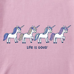 Kids Unicorn Rally Short Sleeve Crusher Tee