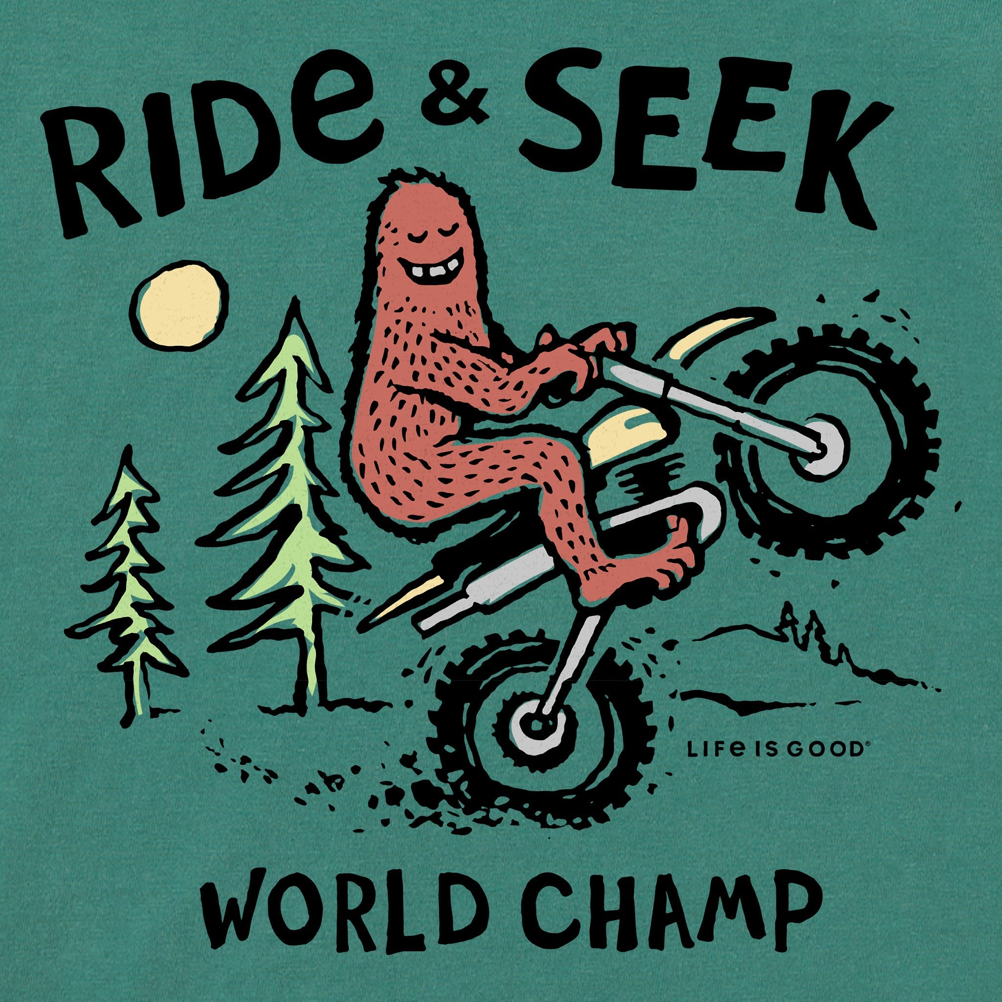 Kids Ride & Seek Big Foot Short Sleeve Crusher Tee