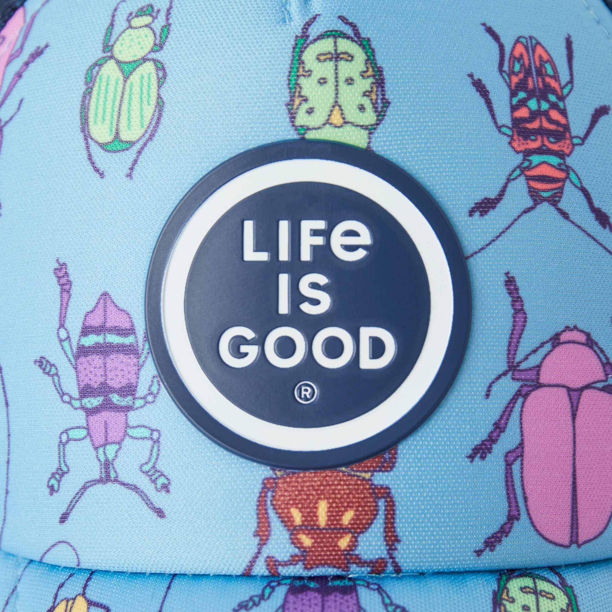 Grid Bug Pattern Kids Trucker