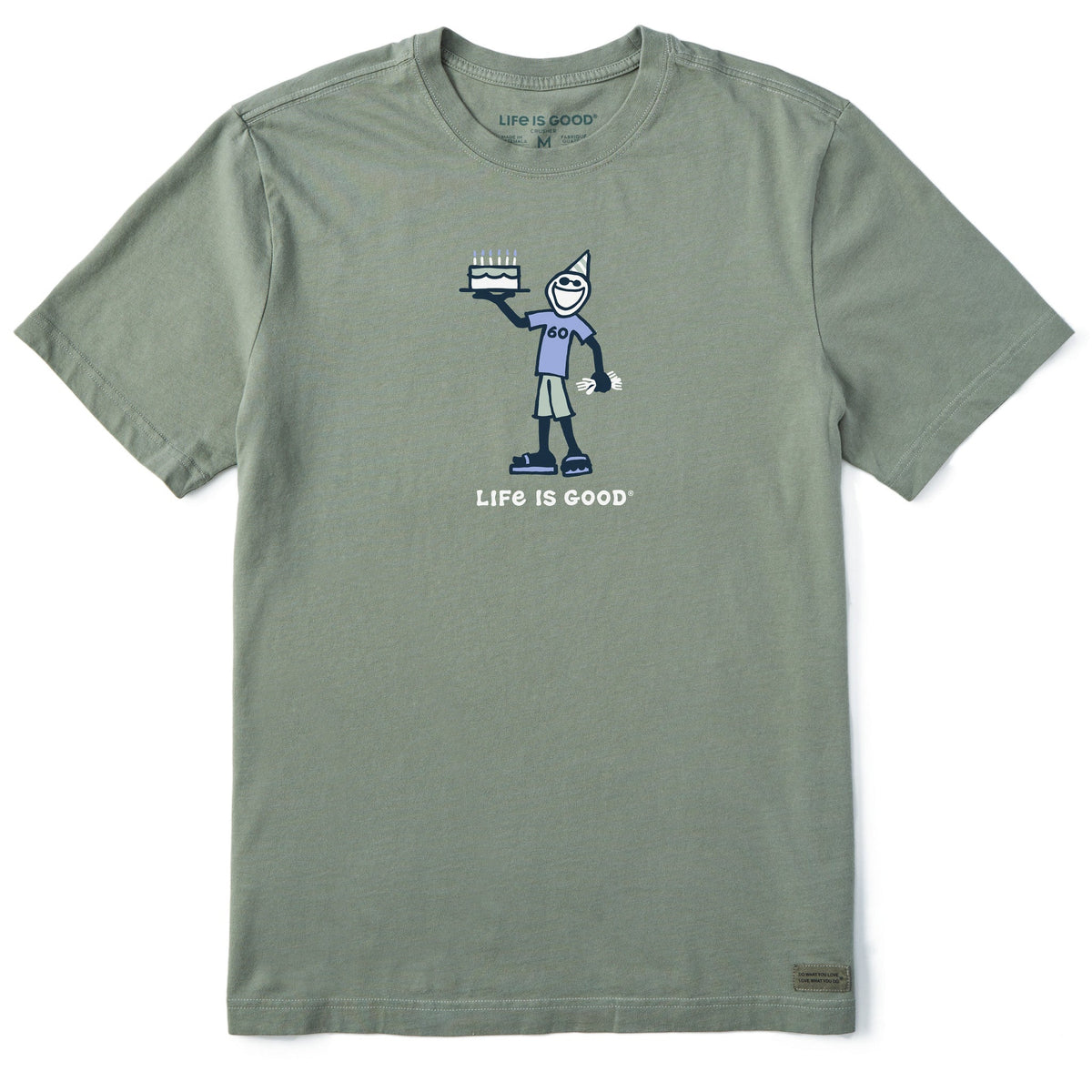 Men's Vintage Jake 60th Birthday Short Sleeve Crusher Tee