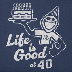 Men's Matchbook Jake 40th Birthday Short Sleeve Crusher Tee