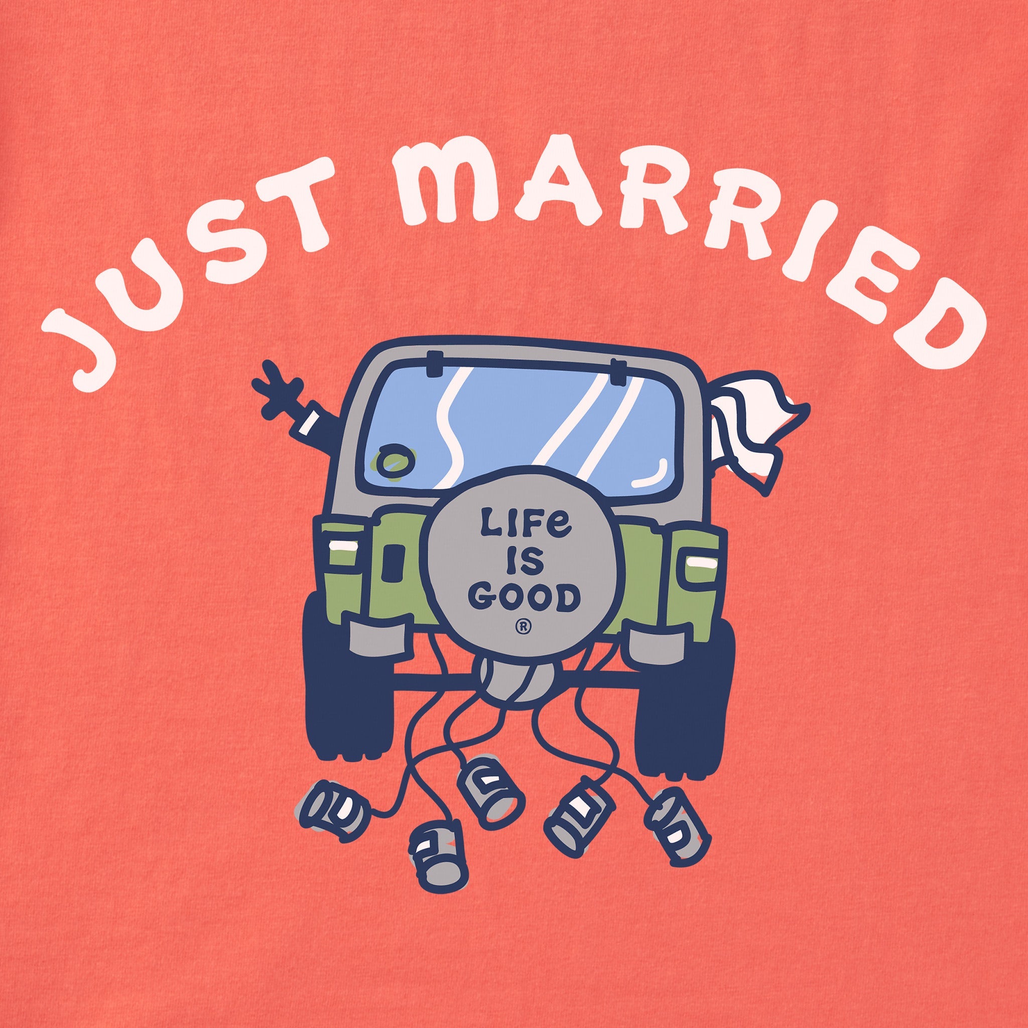 Women's Just Married ATV Short Sleeve Crusher Tee