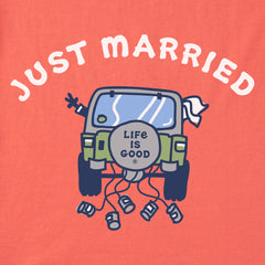 Women's Just Married ATV Short Sleeve Crusher Tee