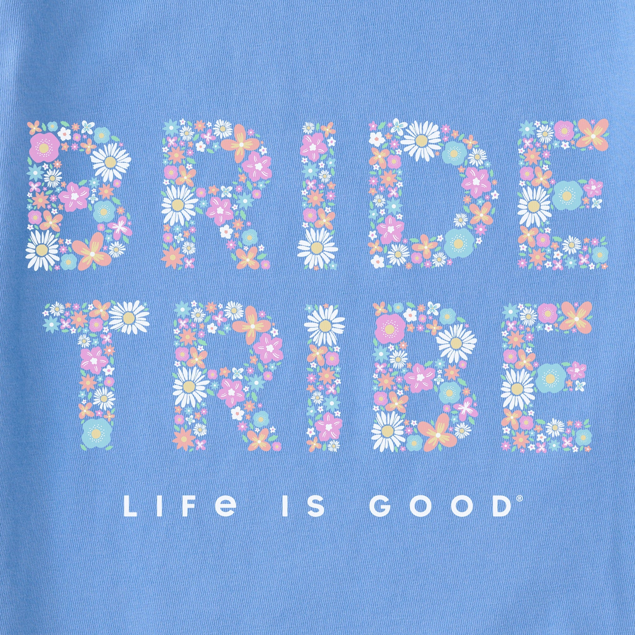Women's Floral Bride Tribe Short Sleeve Crusher Tee