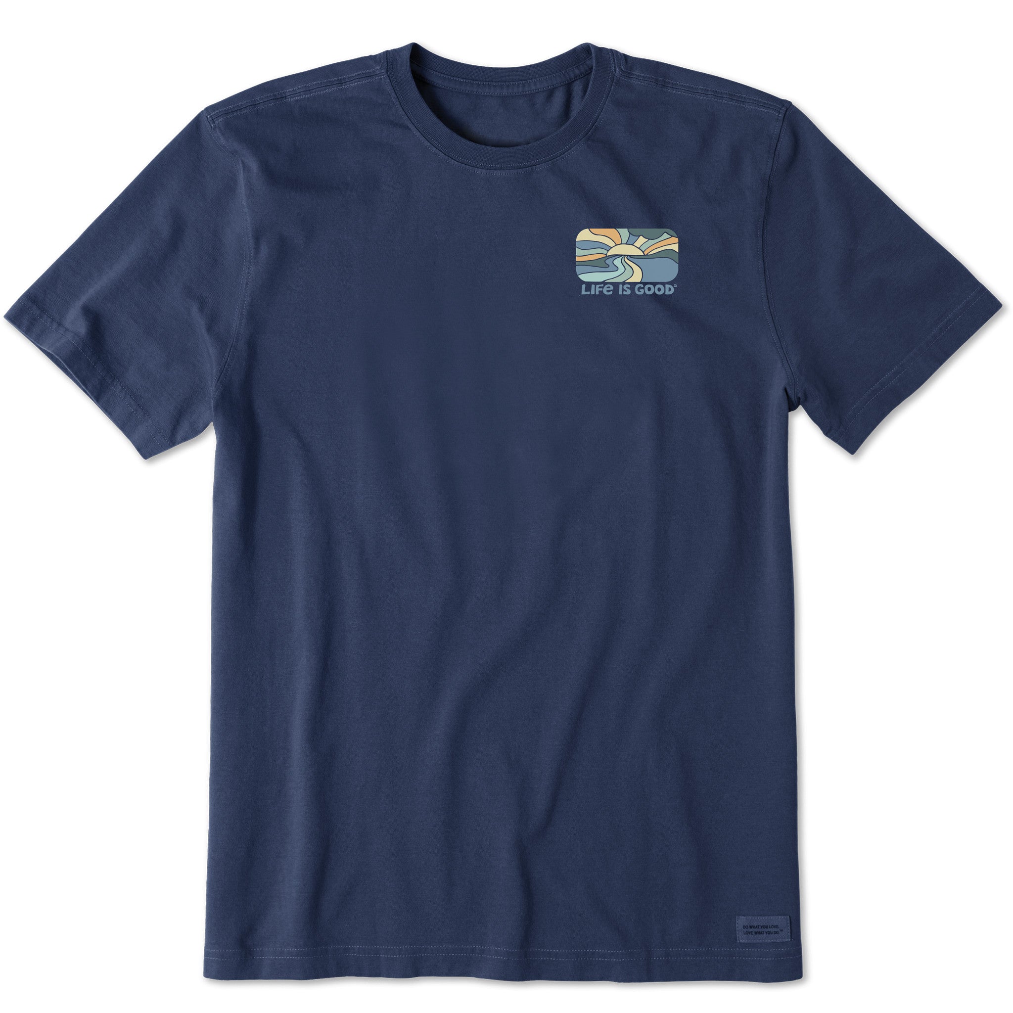 Men's Retro Sunset Scene Short Sleeve Tee