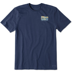 Men's Retro Sunset Scene Short Sleeve Tee