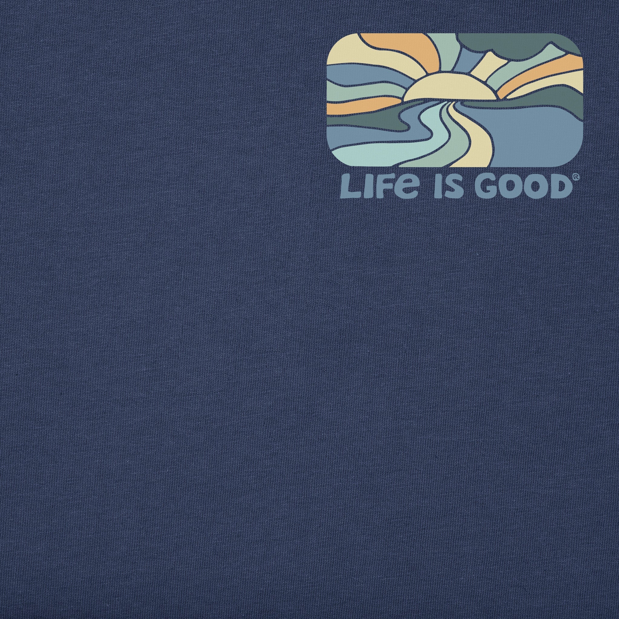 Men's Retro Sunset Scene Short Sleeve Tee