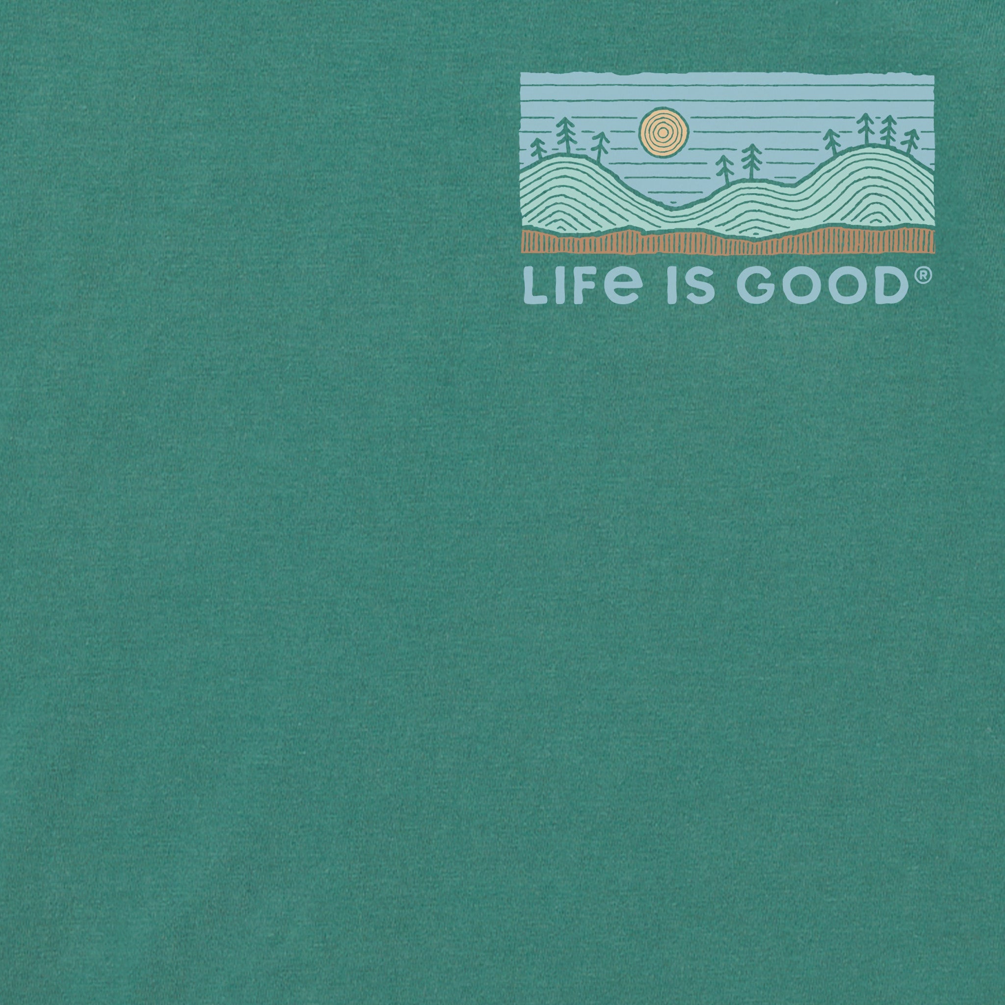 Men's Lake Scene Short Sleeve Crusher Tee