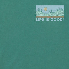 Men's Lake Scene Short Sleeve Crusher Tee