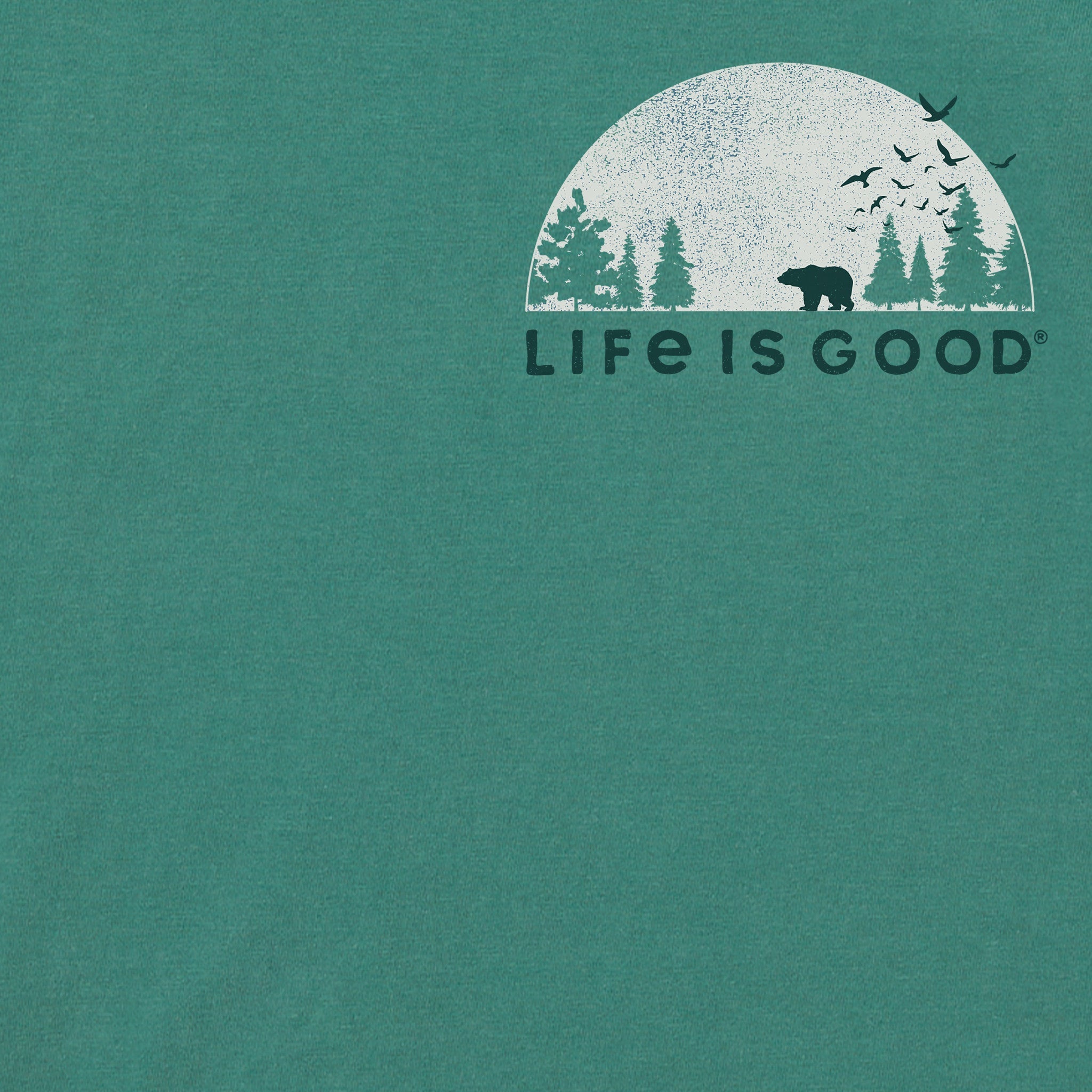 Men's Bear Forest Landscape Short Sleeve Crusher Tee