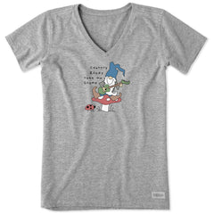 Women's Gnome Country Roads Short Sleeve Vee
