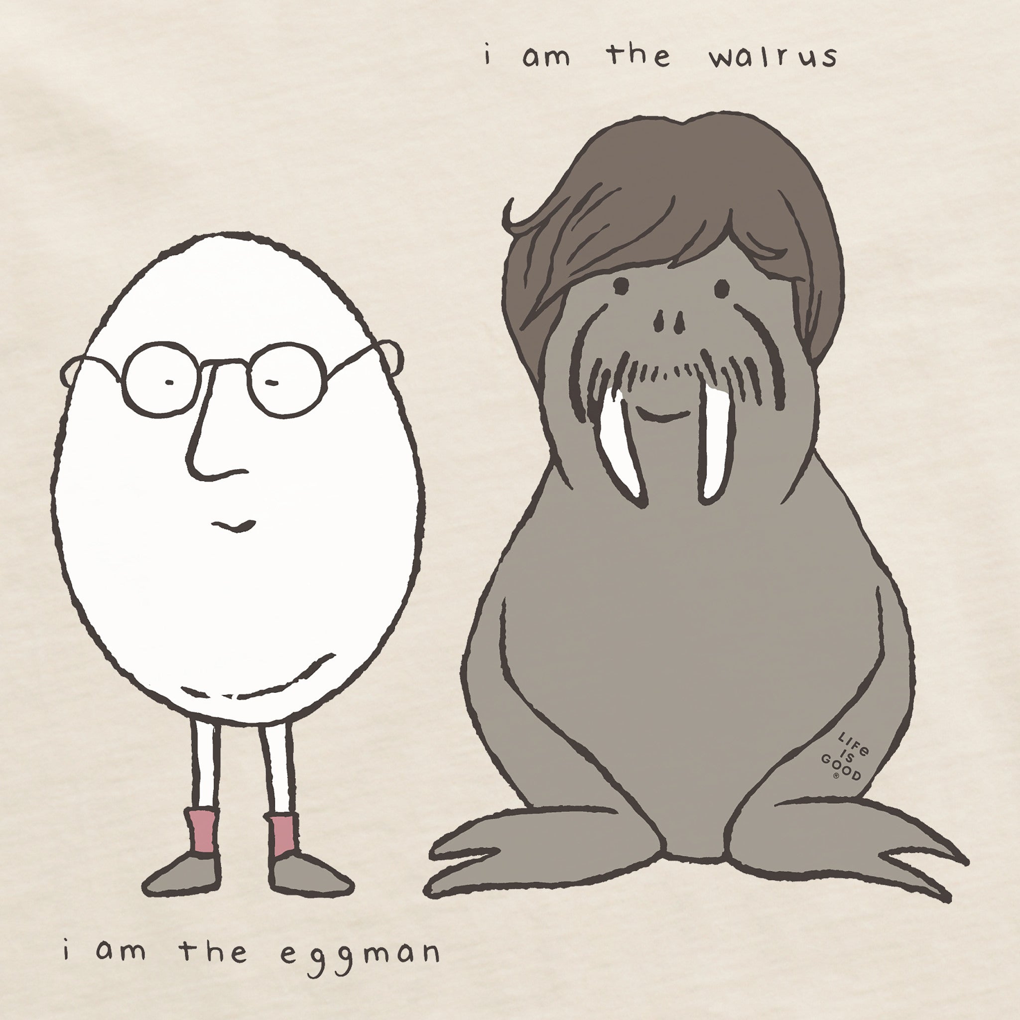 Women's I Am The Eggman Short Sleeve Crusher Vee