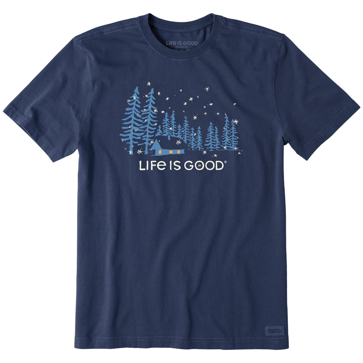 Men's Snowy Evening Short Sleeve Crusher Tee