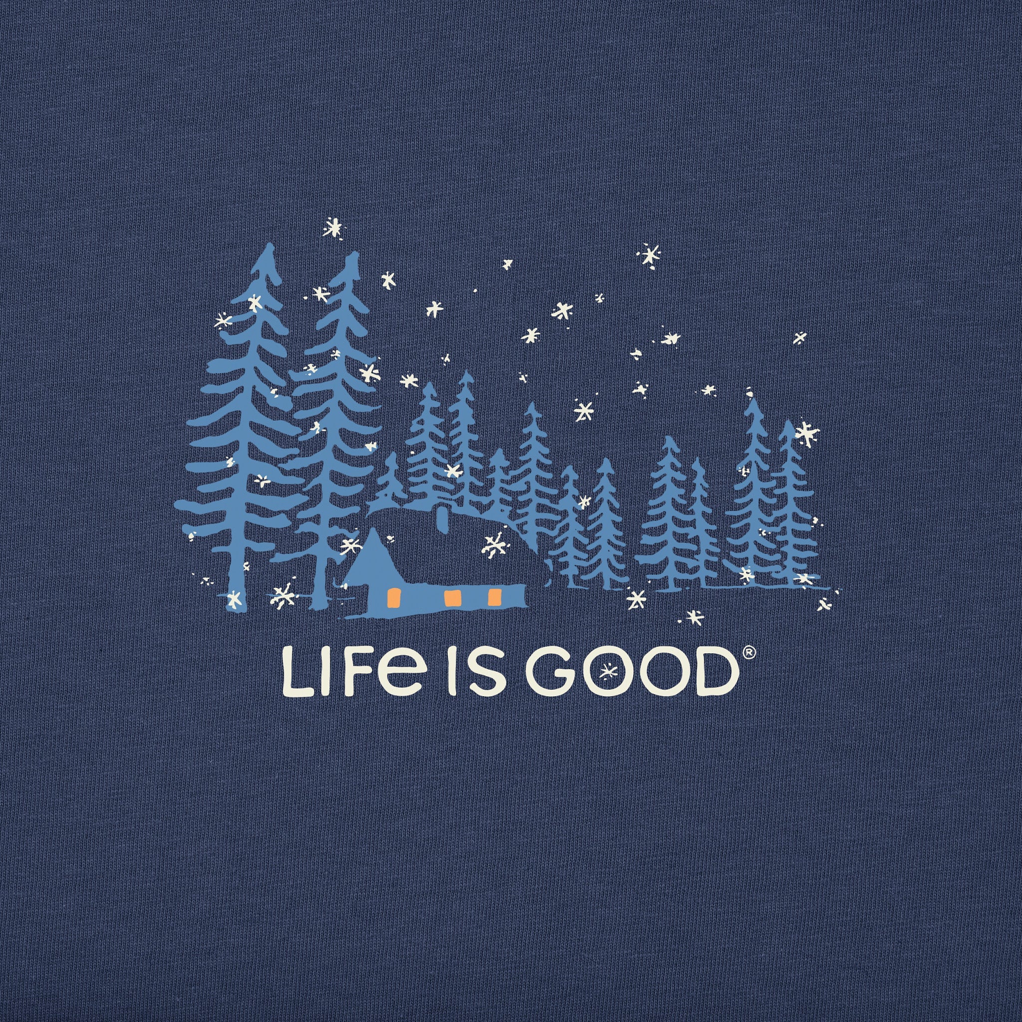 Men's Snowy Evening Short Sleeve Crusher Tee