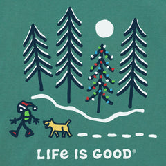 Men's Holiday Hike Through the Woods Long Sleeve Crusher Tee