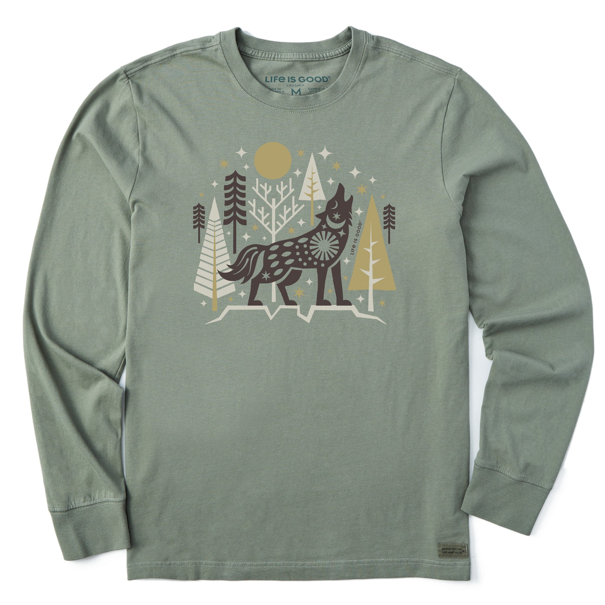 Men's Winter Wolf Long Sleeve Crusher Tee