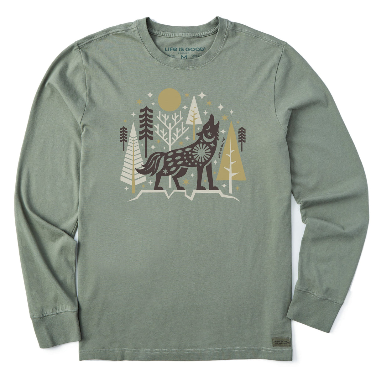 Men's Winter Wolf Long Sleeve Crusher Tee