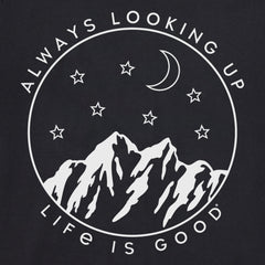 Women's Always Looking Up Celestial Short Sleeve Vee