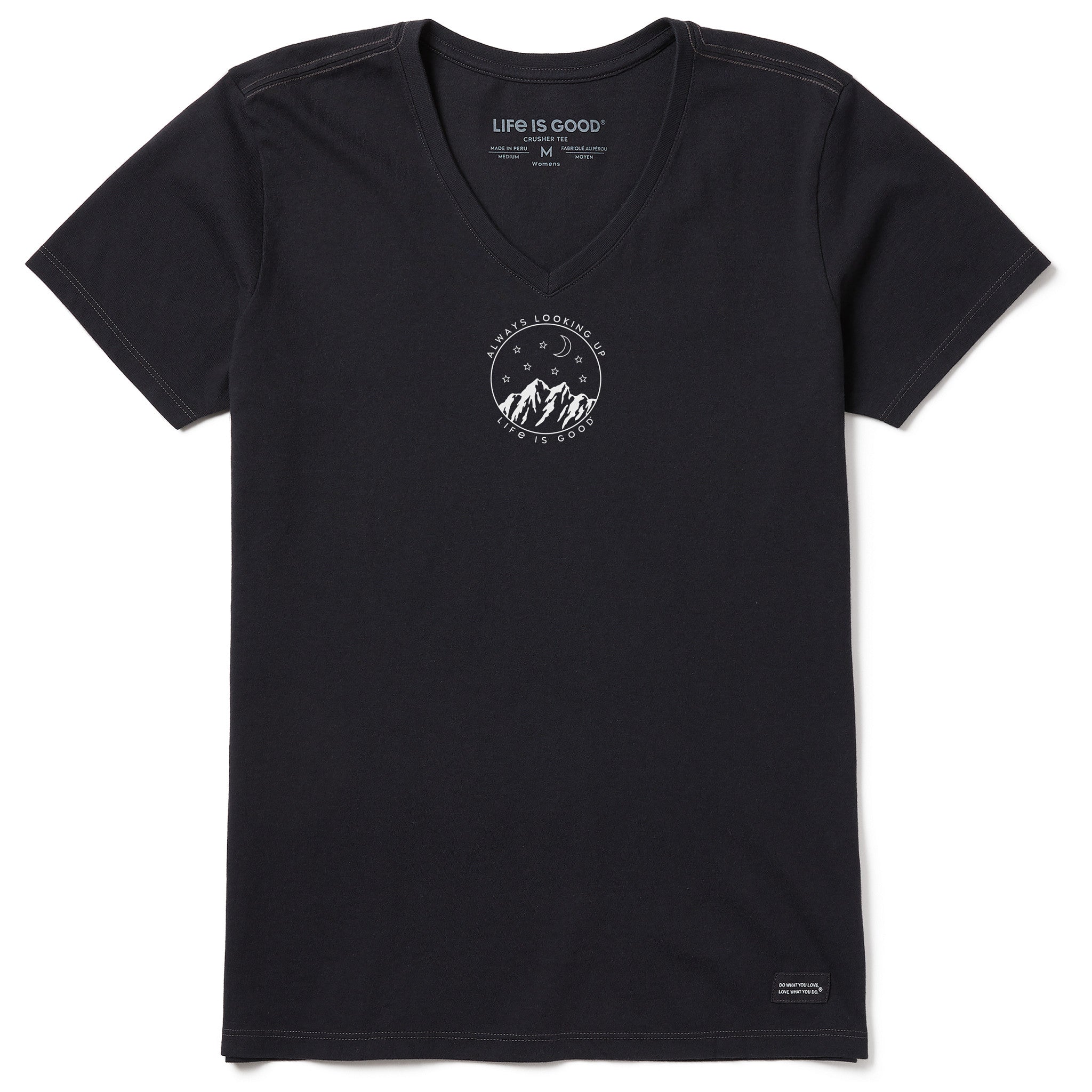 Women's Always Looking Up Celestial Short Sleeve Vee