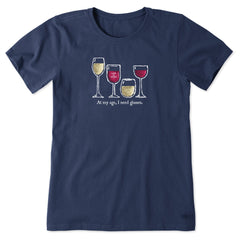 Women's I Need Wine Glasses Short Sleeve Tee