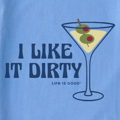 Women's I Like it Dirty Martini Short Sleeve Crusher Boxy Tee
