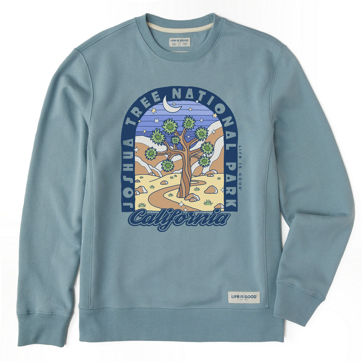 Men's Joshua Tree Poster Simply True Fleece Crew