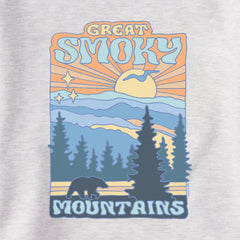 Women's Great Smoky Mountains Poster Simply True Fleece Crew